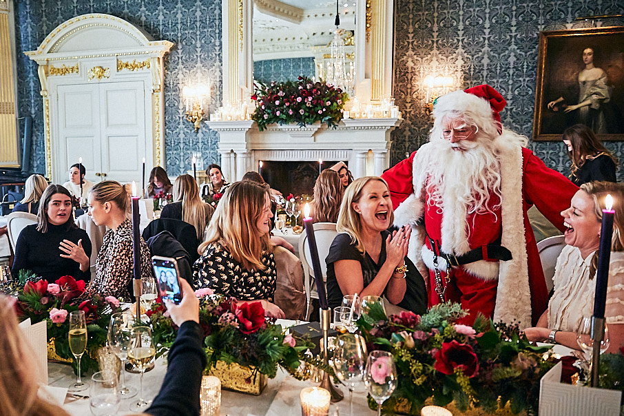 Space NK Christmas press lunch at Claridges, comm by Jini Sanassy